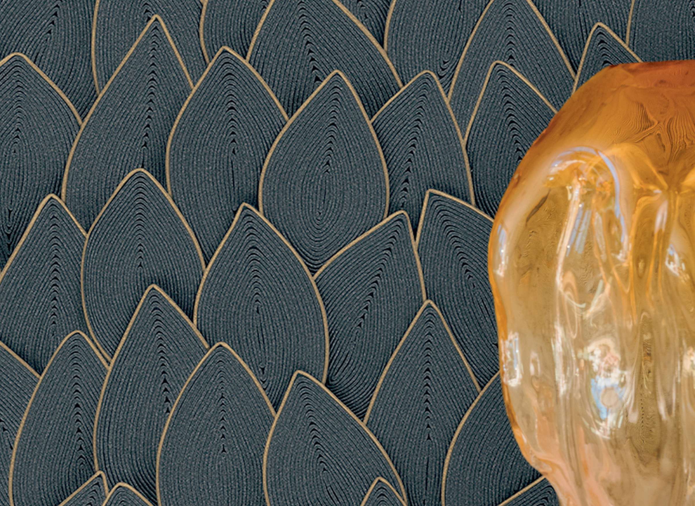 【PELLICULE】satin gather mini op DÉLICAT SILK FAN EDGE - SEAFOAM - Samuel and Sons