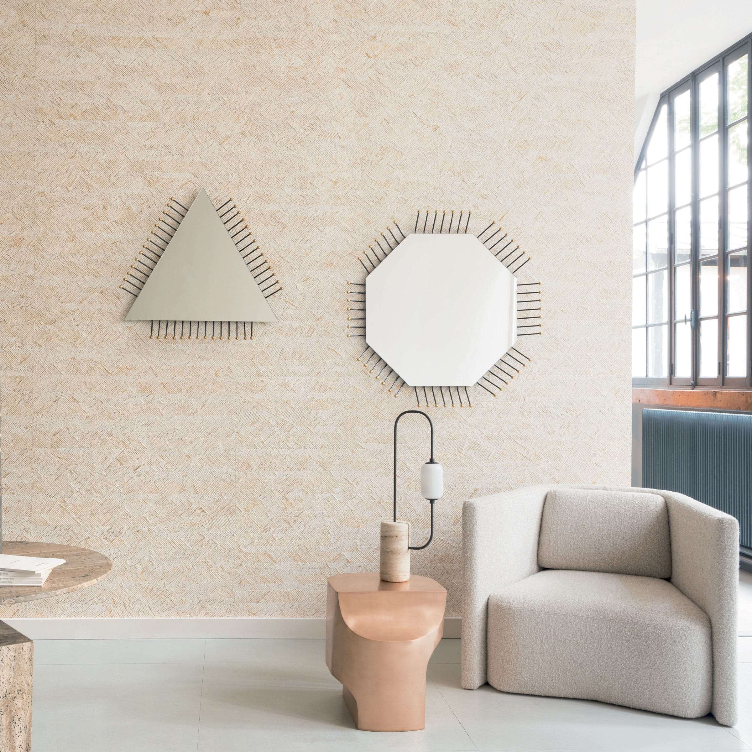 Wall Paper Sculpture, Traces - Réhaussé d'or RM_981_95